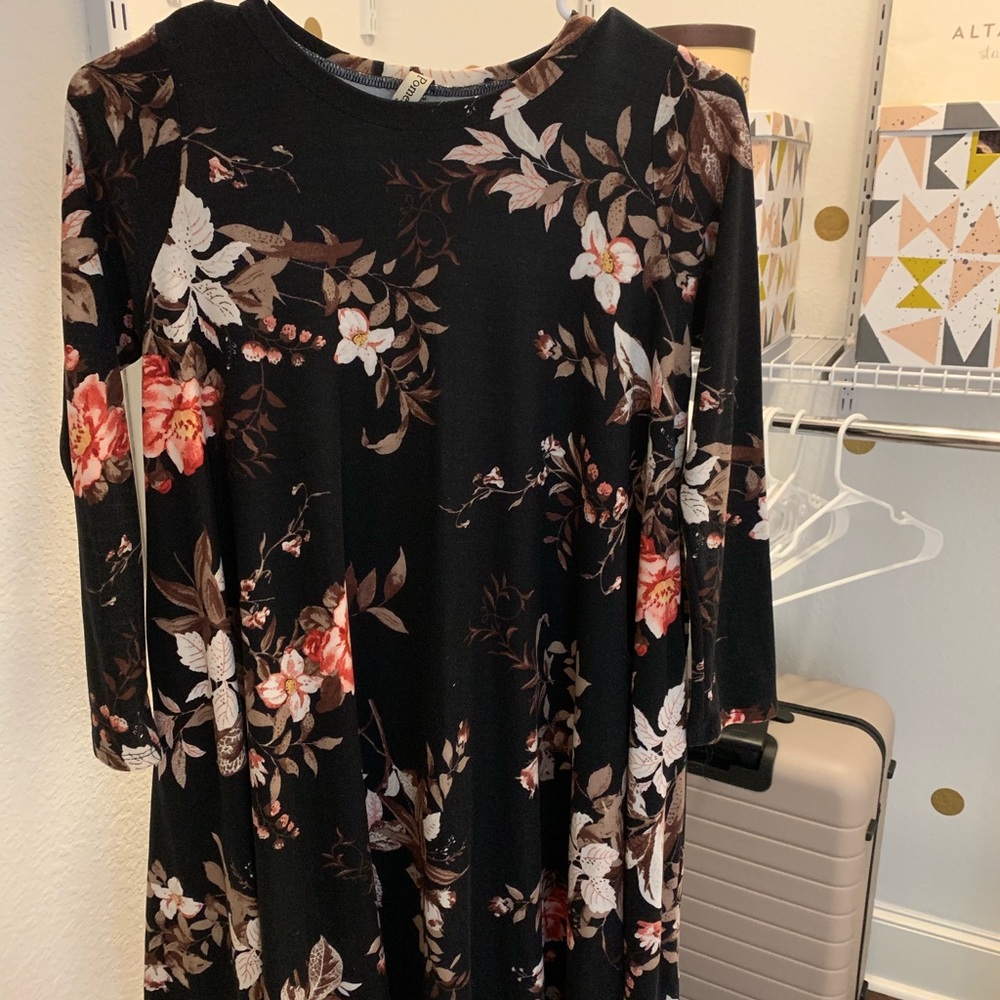 A long sleeve long dress